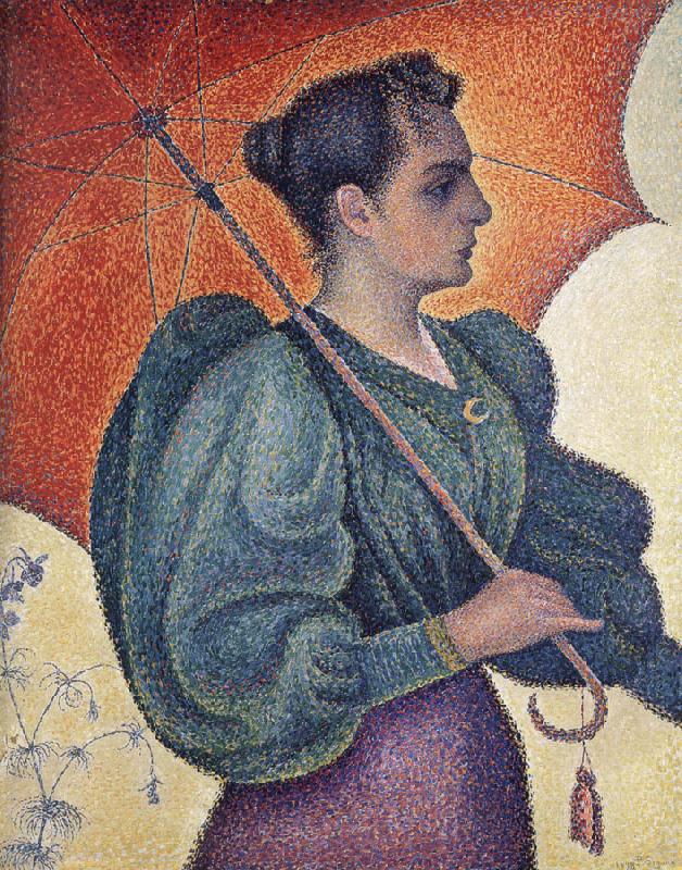 Paul Signac woman with a parasol Spain oil painting art